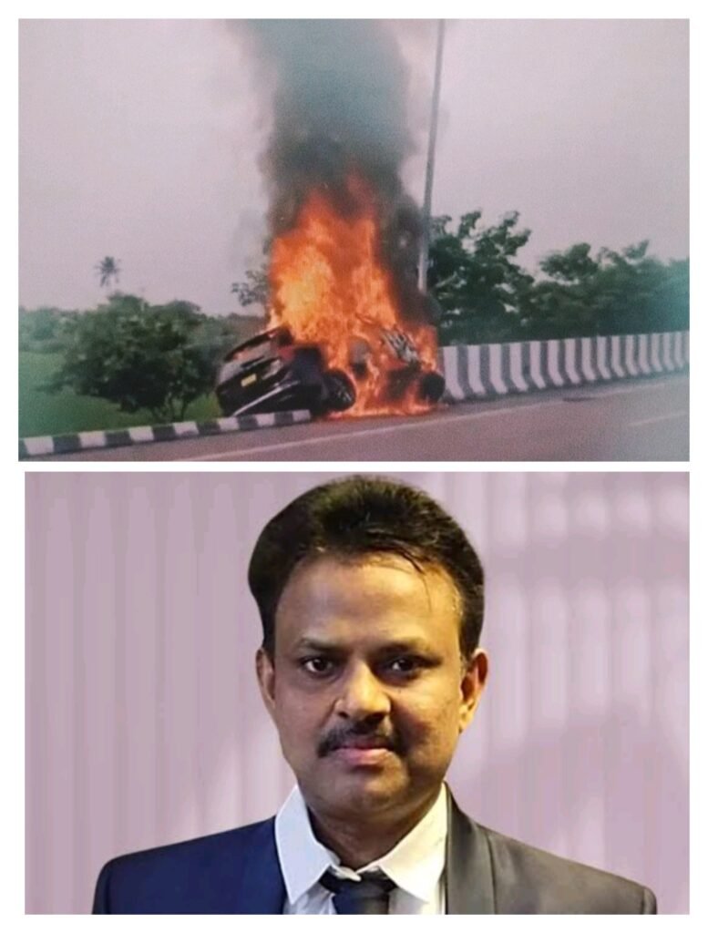సూర్యాపేట వద్ద ఘోర ప్రమాదం: ఖమ్మం వైద్యుని సజీవ దహనం